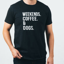 Tailored T-shirt- Weekends Coffee & Dogs